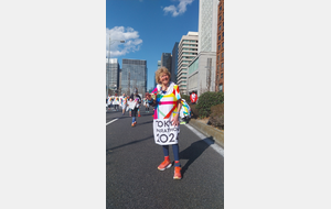 Jocelyne au marathon de Tokyo 2024
